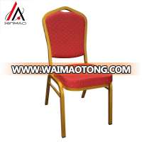 Wholesale red colour stacking aluminum restaurant chair