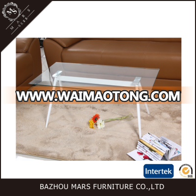 2016 new model living room furniture glass coffee table modern